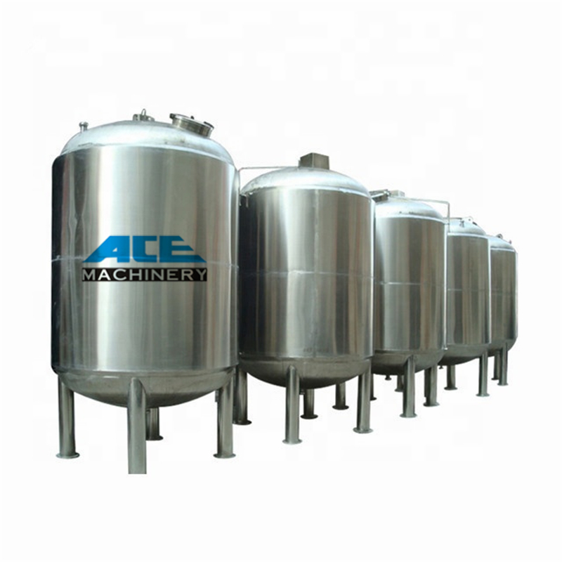 Tanque de almacenamiento vertical de acero inoxidable