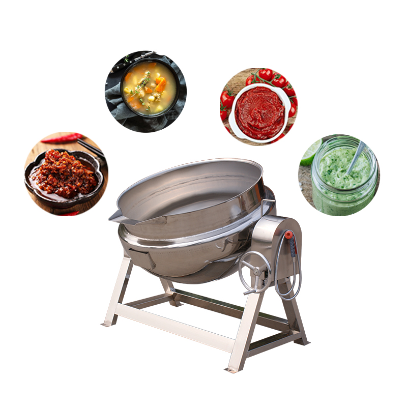 Steam jacketed kettle with agitator