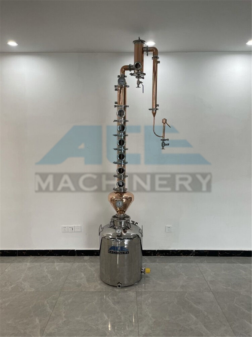 Equipo doméstico de destilación de alcohol