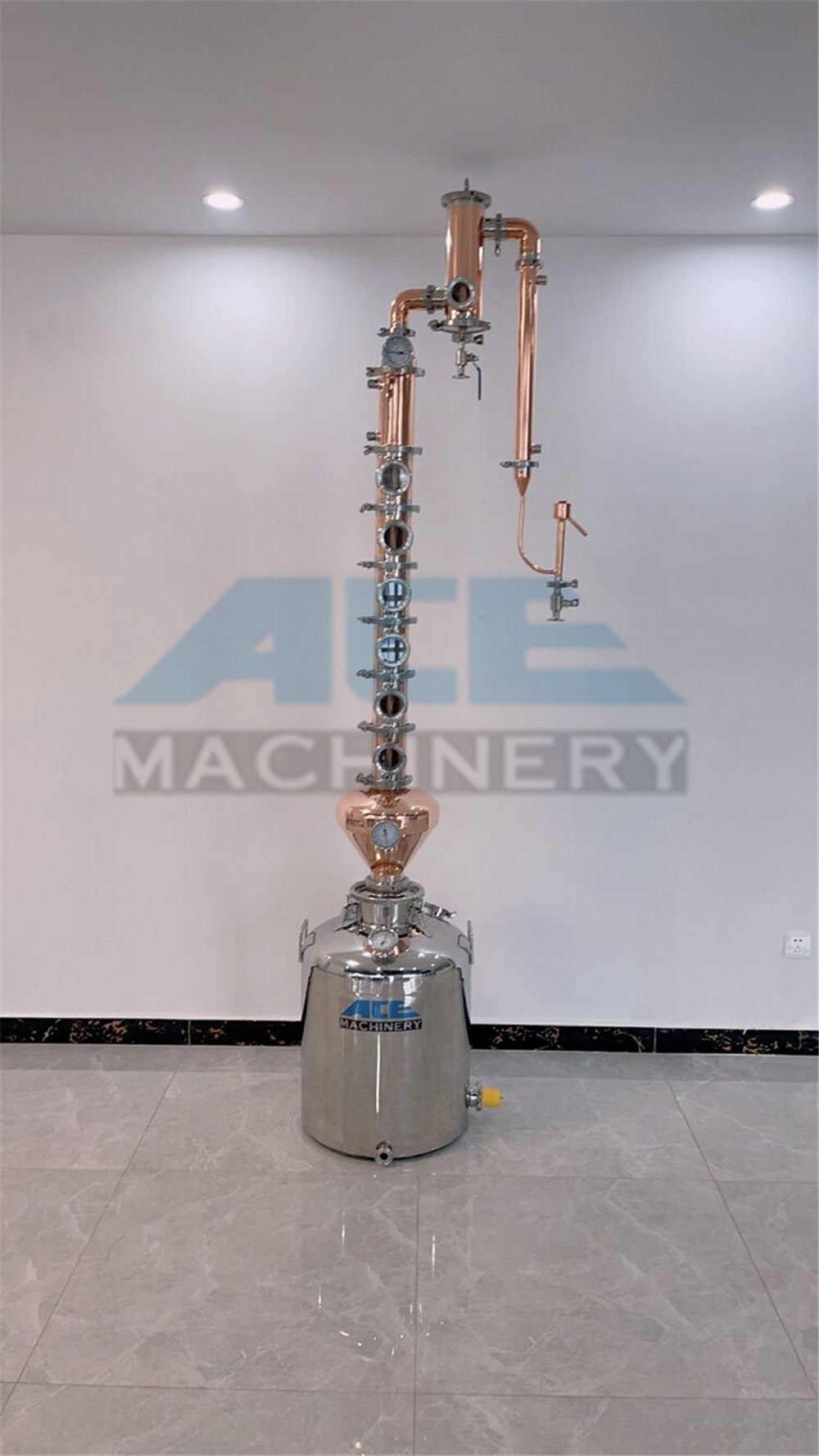 Equipo doméstico de destilación de alcohol