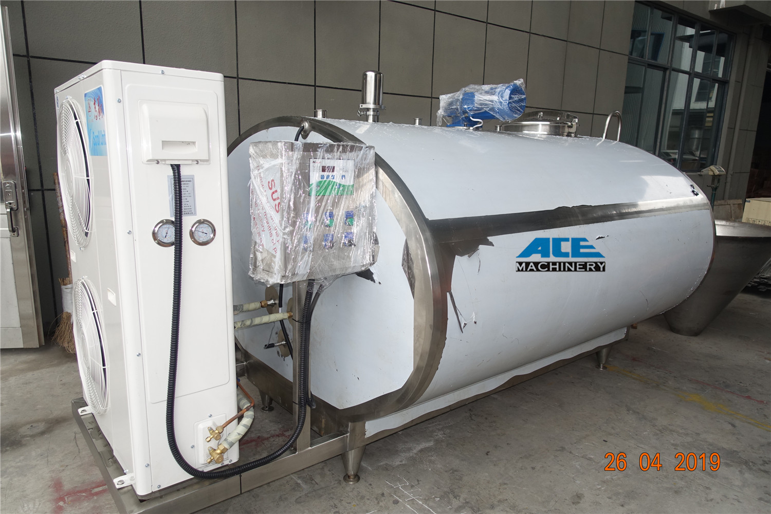 Tanque de enfriamiento de leche
