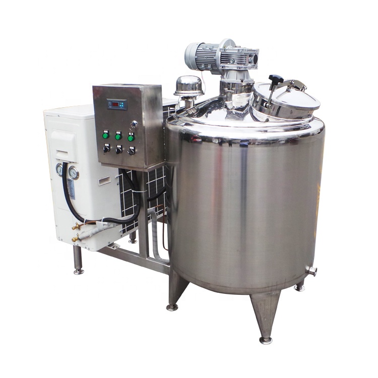 Vertical type milk cooling tank