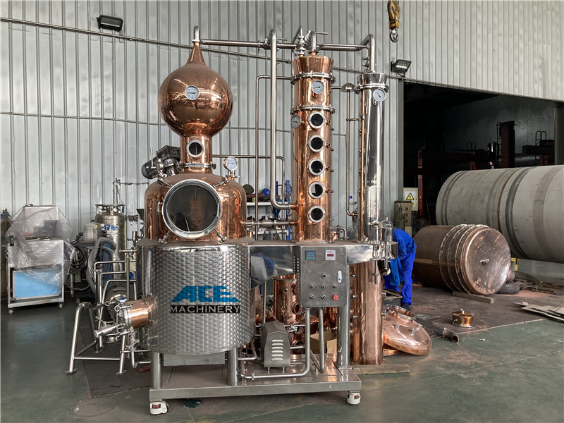 Máquina de destilación de whisky