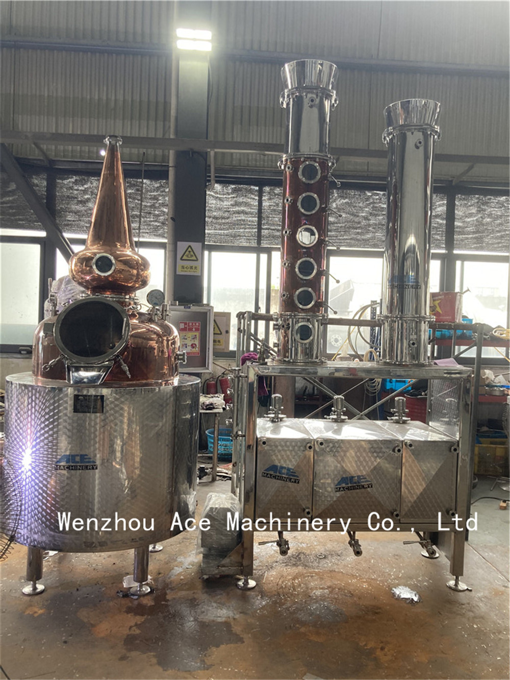 Equipo de destilación de vapor de vodka y whisky en miniatura