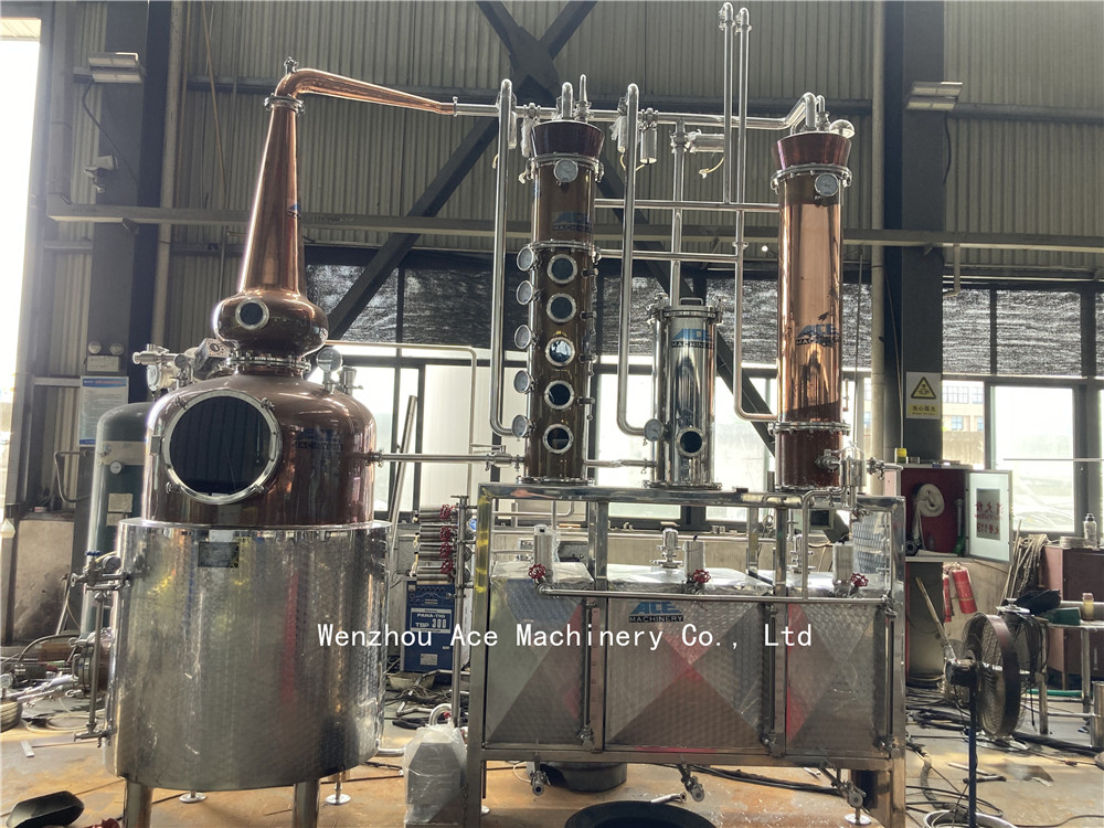 500L Cobre Still Moonshine Still Whisky Brandy Rum Vodka Gin Still Equipo de destilación multifuncional