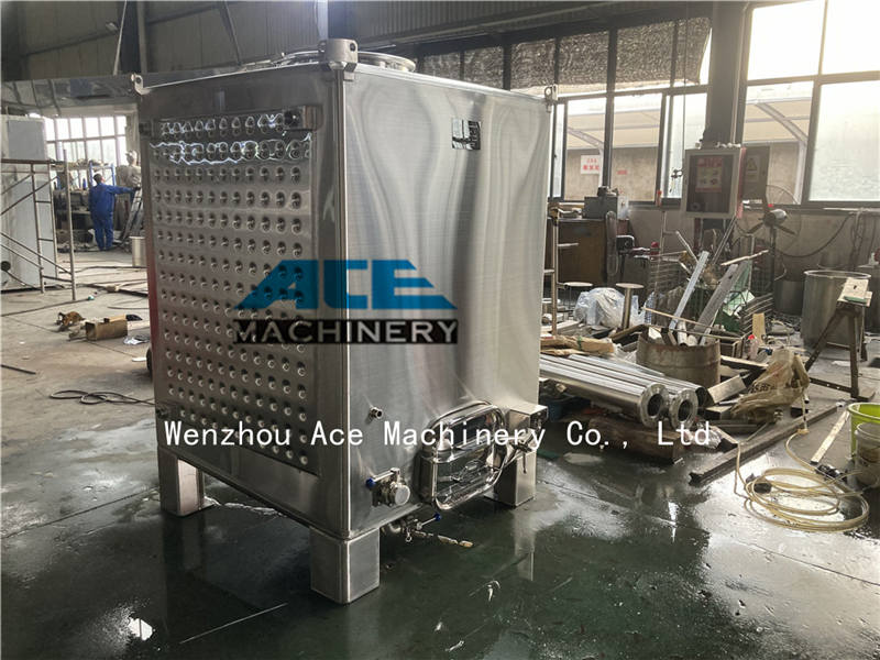 tanque ibc de acero inoxidable