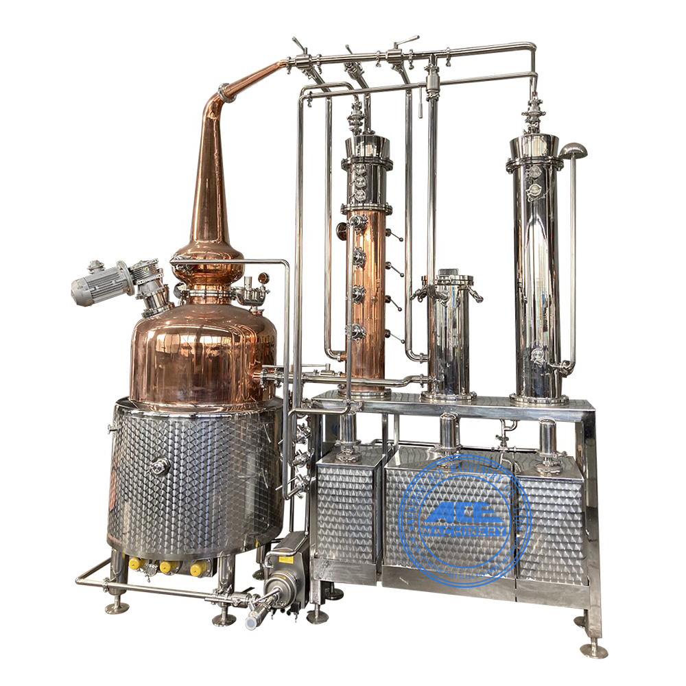 Euro5 Full Stainless Steel 2-in-1 Reflux/Pot Still Distillery Kit Burbon Whisky 