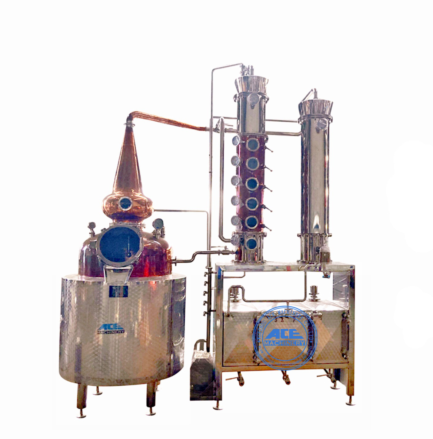 400L micro Vodka whiskey steam distillation equipment