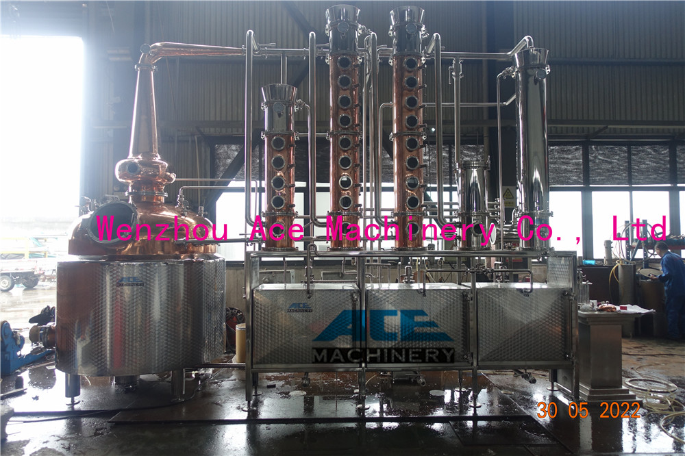 Alambique de cobre para ginebra