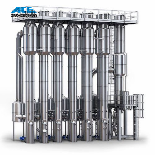 Seven-effect falling film evaporator