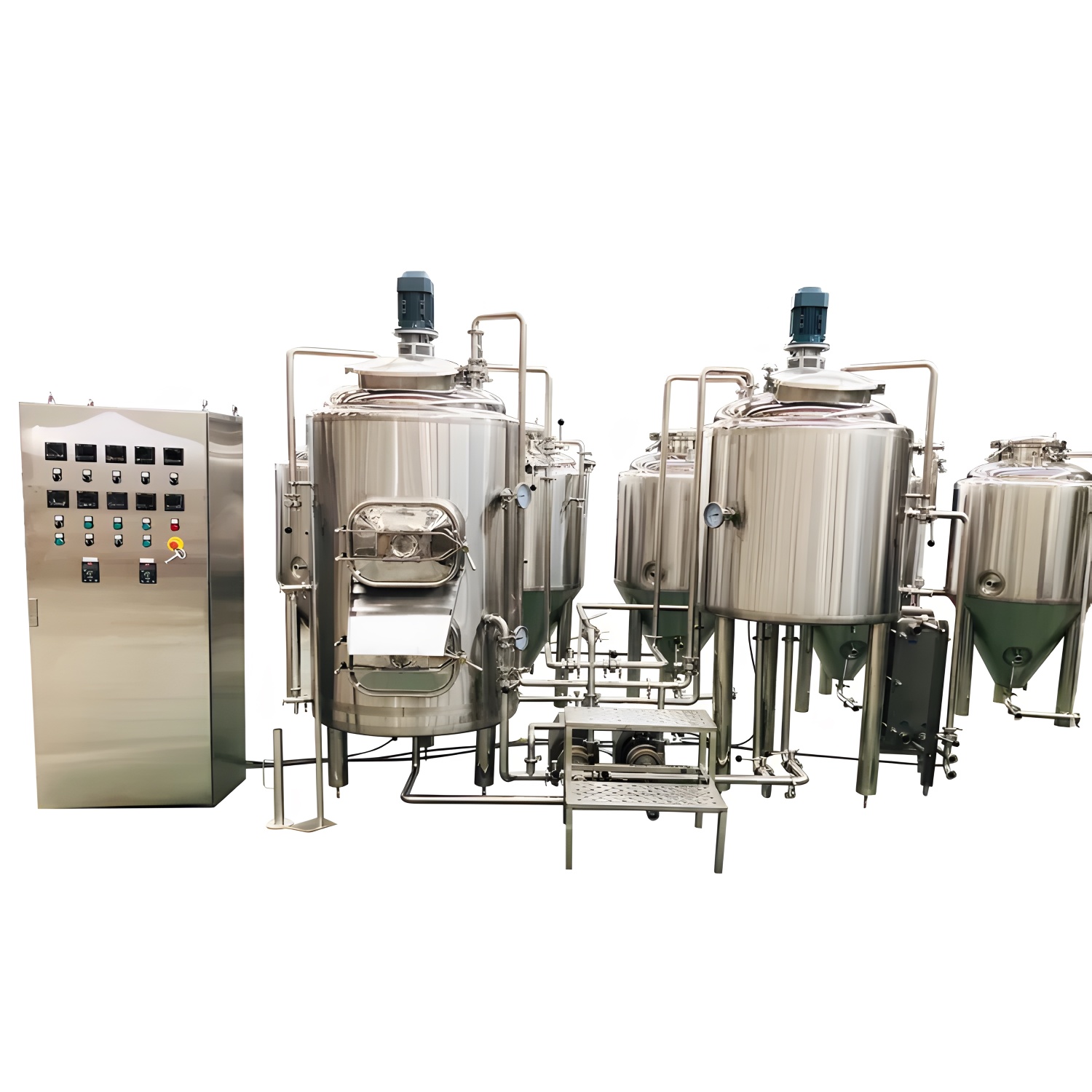 equipo de elaboración de cerveza comercial