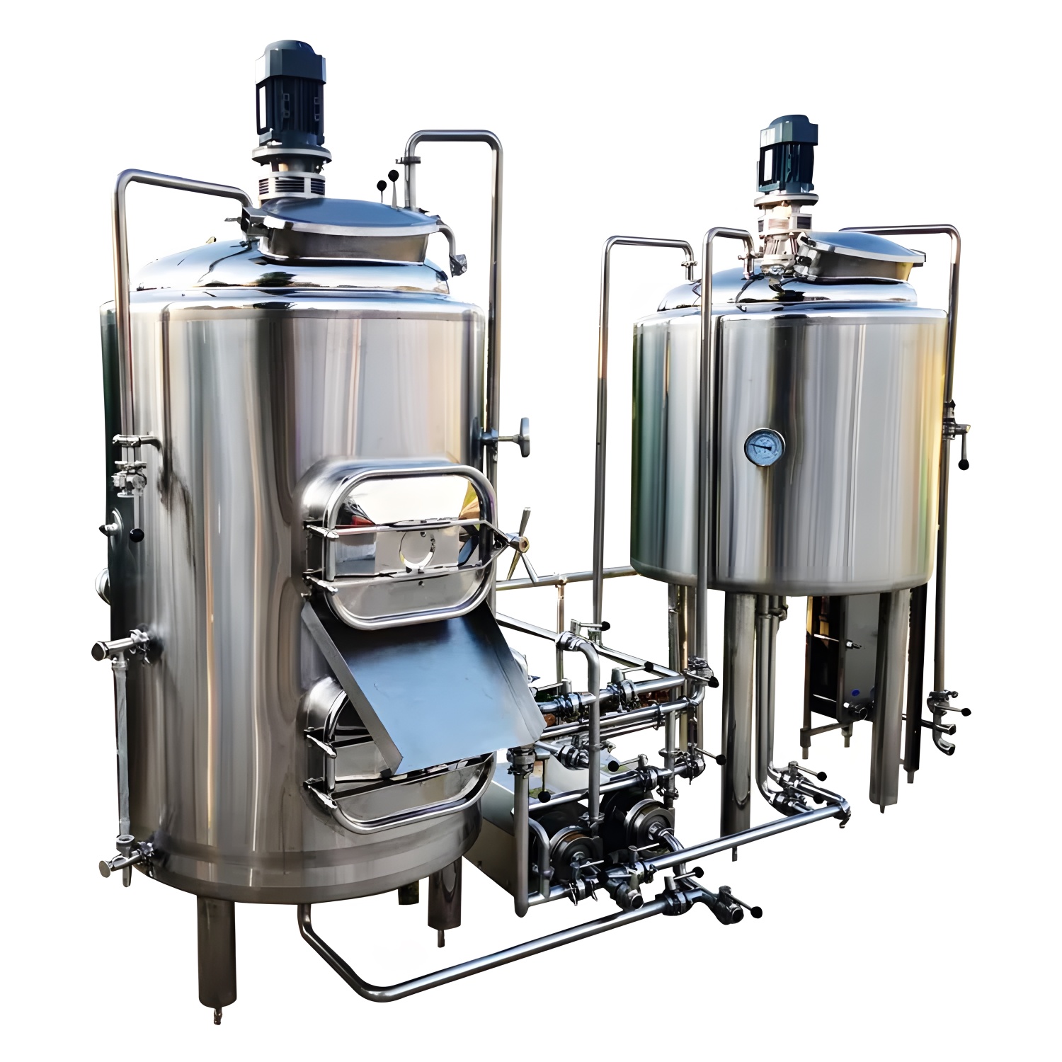 equipo de elaboración de cerveza comercial