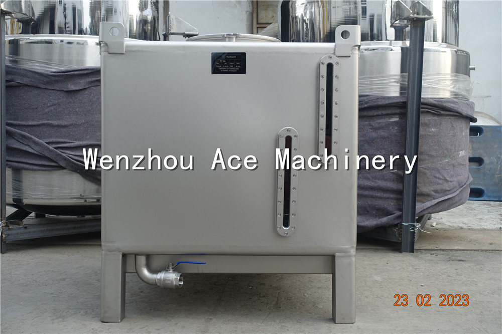 tanque ibc de acero inoxidable