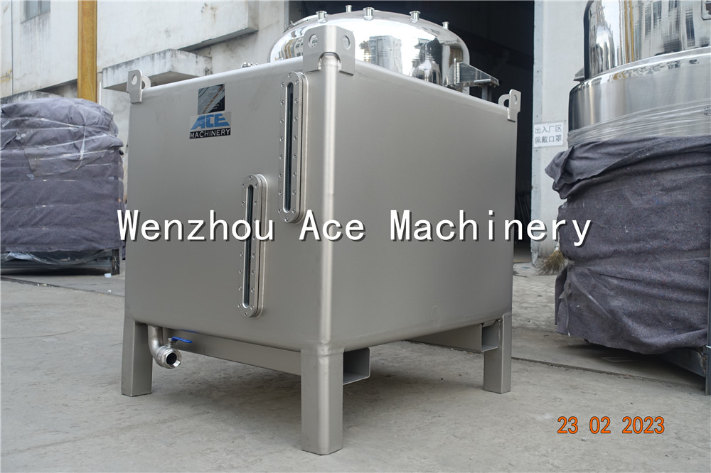 tanque ibc de acero inoxidable