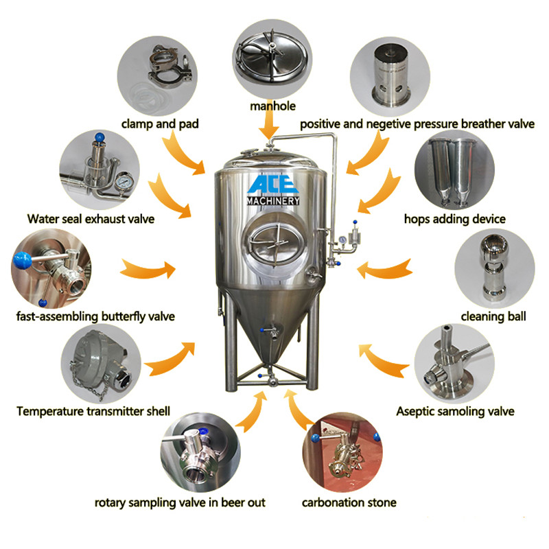 Jacketed Conical Beer Fermenter