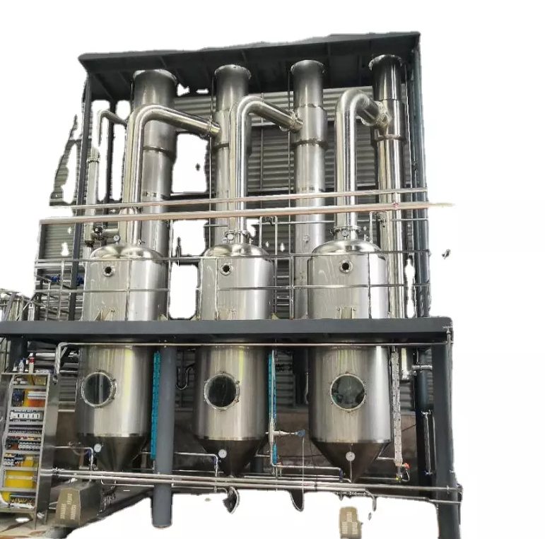 three effect falling film evaporator Working principle